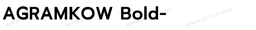 AGRAMKOW Bold字体转换